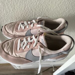 Nike Women's Blush and Gray Sneakers
